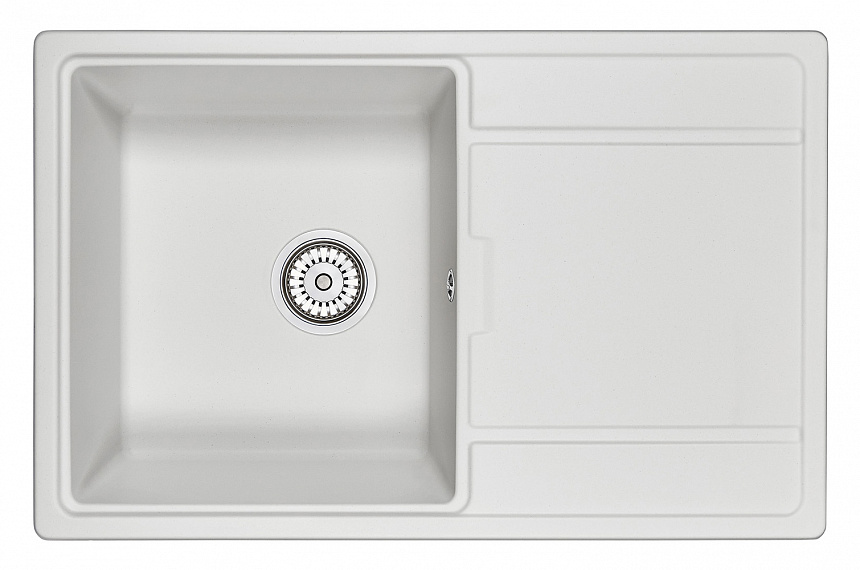 7804, АРКТИК (БЕЛЫЙ), кухонная мойка, кварц