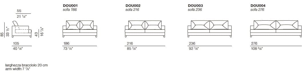 Ткань диван BODEMA DOUGLAS ARCH-00020156 - Вид №4