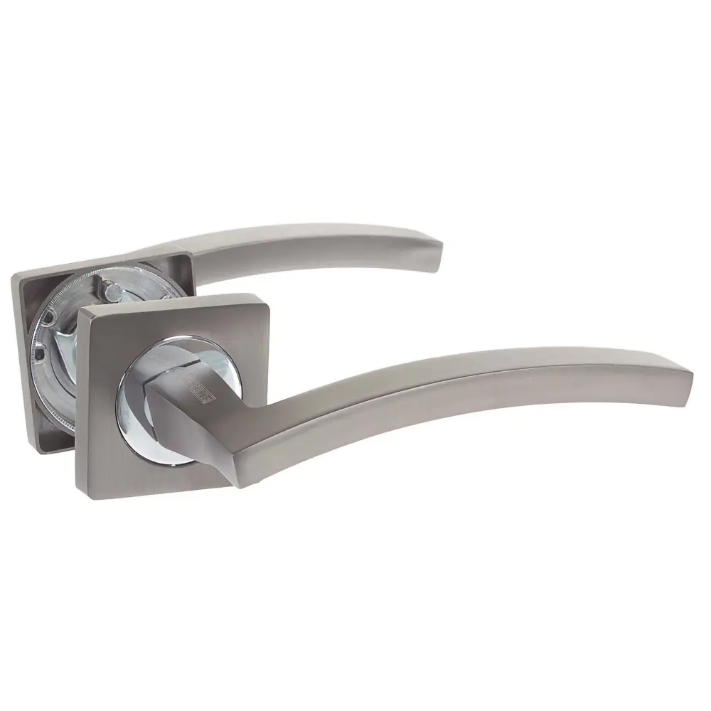 Ручка дверная на розетке AL 520-02 MBN, цвет графит PUERTO STLM-2152701 - Вид №1