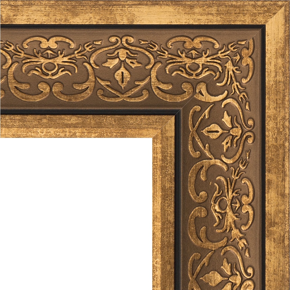 BY 3255 Зеркало в багетной раме - вензель бронзовый 101 mm EVOFORM Definite - Вид №5