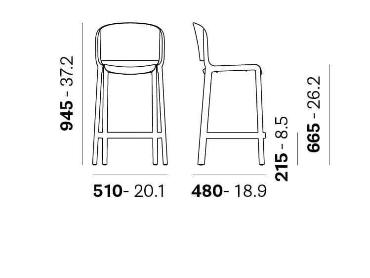 Полипропиленовый стул Pedrali купол ARCH-00083765 - Вид №6
