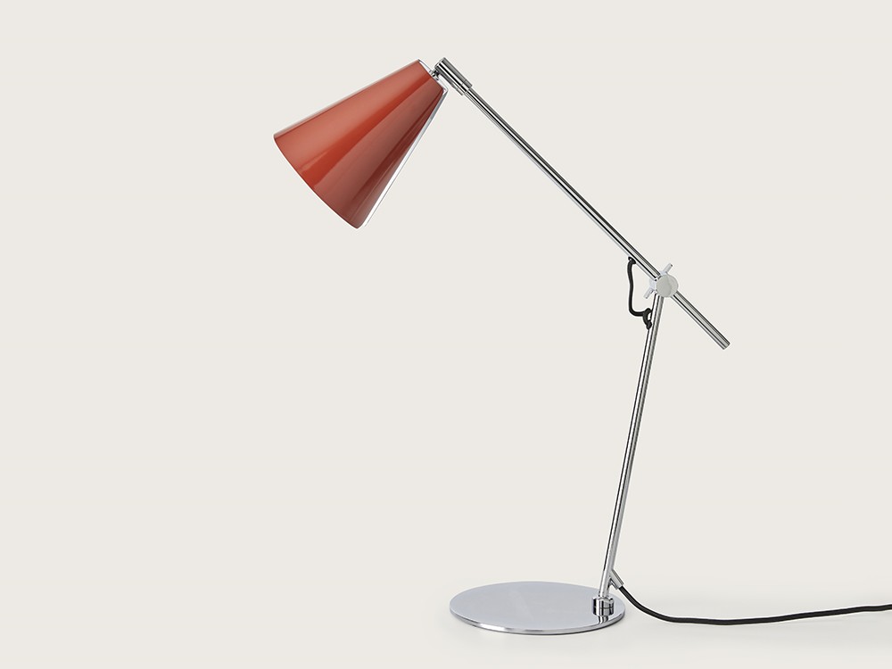 035819 Настольная лампа красный плафон Aromas del Campo Lua 