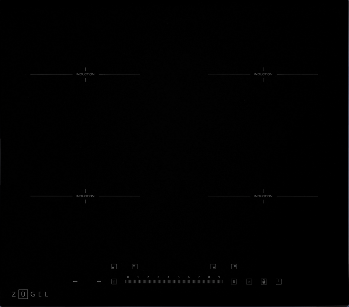 9102977 Индукционная варочная поверхность ZUGEL ZIH613B STDN-0058085