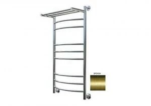 Полотенцесушитель водяной Aquanet Romeo(г2) 1000x500 бронза, с верхней полкой