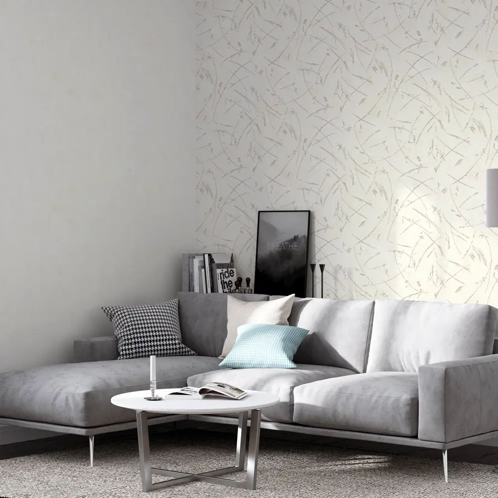 INSPIRE Decobeton: флизелиновые обои светло-бежевые с абстрактным узором 89344377 STLM-1511929 - Вид №3