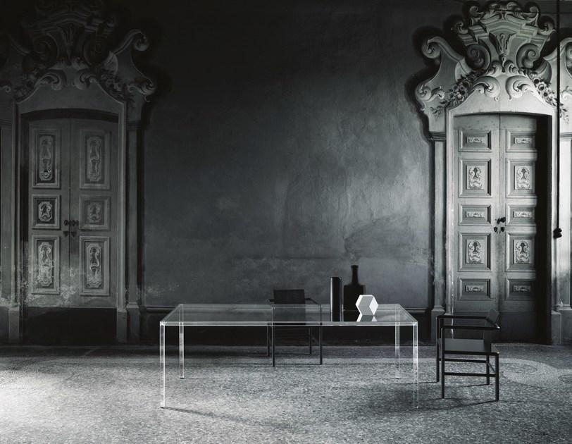 Glas Italia Квадратный хрустальный стол sun-id-1472409 - Вид №4