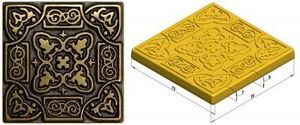Вставка латунь Persia 7,5х7,5 (16 шт) kavarti