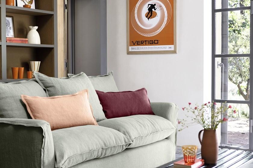 Élitis Однотонная моющаяся льняная ткань sun-id-1454966 - Вид №2