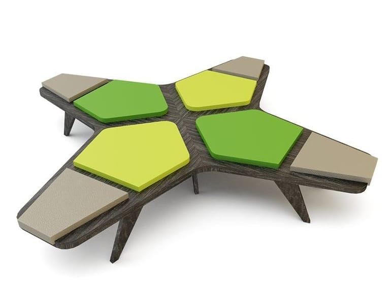 Деревянная скамья и QM Foam без спинки Quinze & Milan Airbench ARCH-00030996