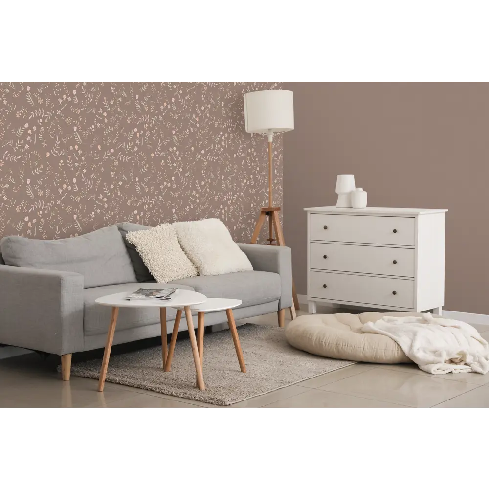 Обои флизелиновые Ateliero Лана 1.06 м коричневые At38209-08 STLM-2151744 - Вид №4