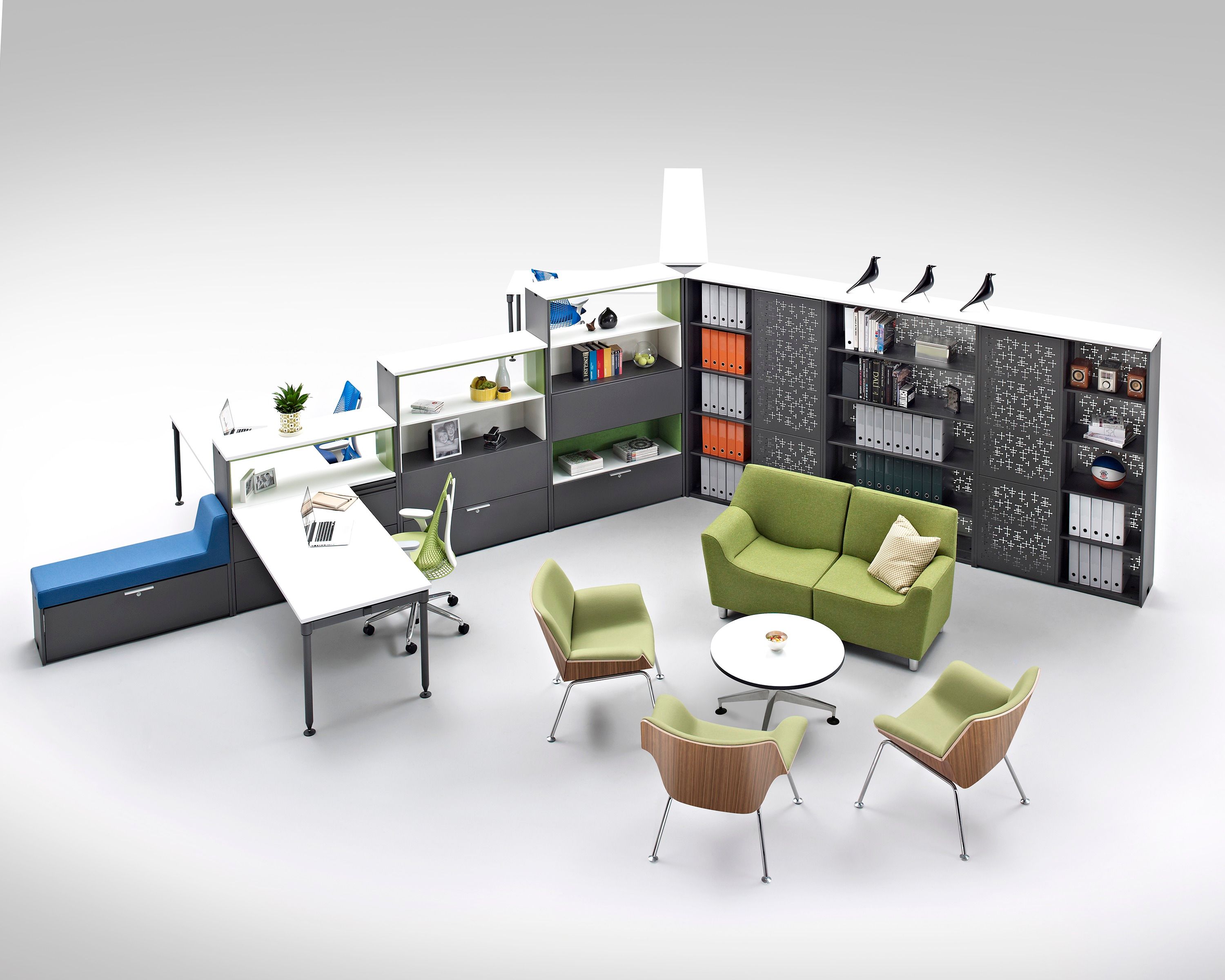 Круглый деревянный журнальный столик Herman Miller Swoop ARCH-00043276 - Вид №6