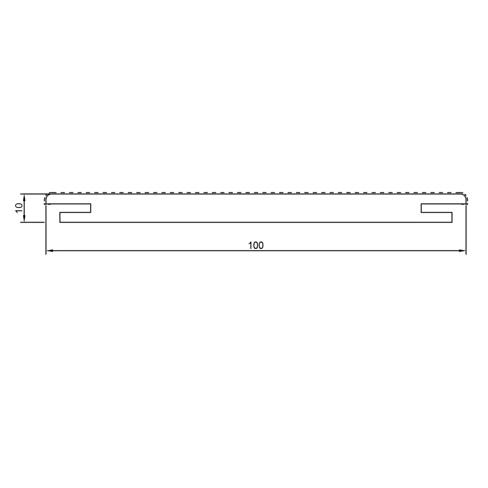 Добор телескопический Linea 6/Linea 8 2150x100x10 мм Hardfleх ламинация цвет платина VELLDORIS STLM-2143141 - Вид №3