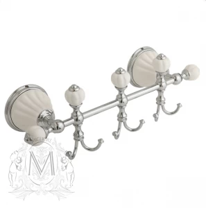 Планка с тремя крючками MIGLIORE Olivia ML.OLV-60.639, 30 см
