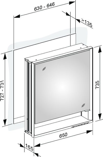 14311171205 Зеркальный шкаф KEUCO Royal Lumos - Вид №4