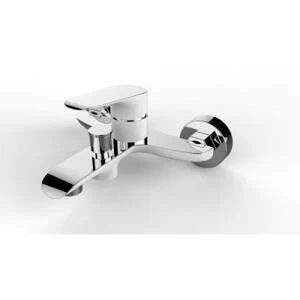 WW MX Арт. BONN 303 WT Хром-белый. Смеситель для ванны однорычажный. С изливом.