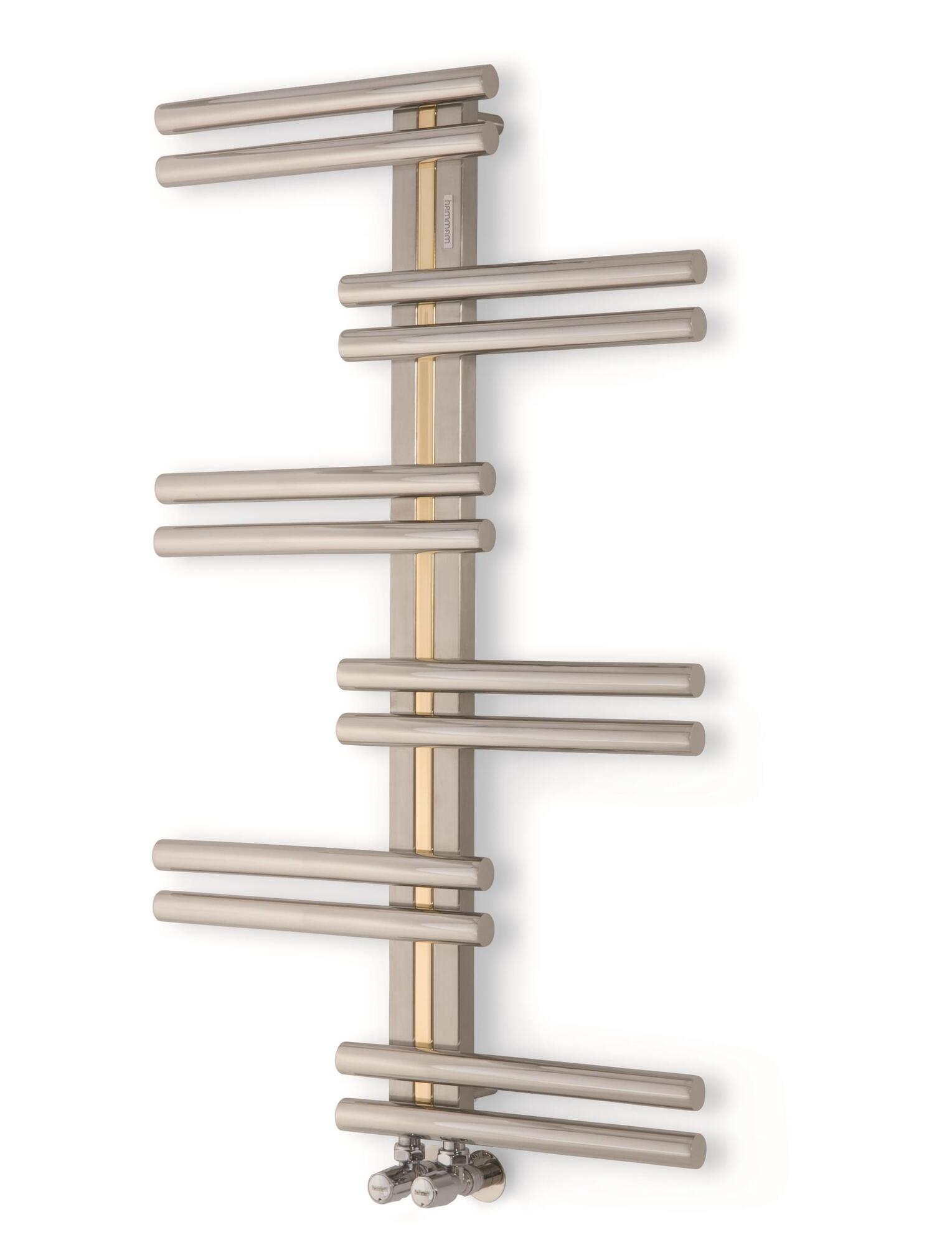 Полотенцесушитель Hammam BLIZZARD Stainless steel  комбинированный; электрический или водяной Сталь  - Вид №20