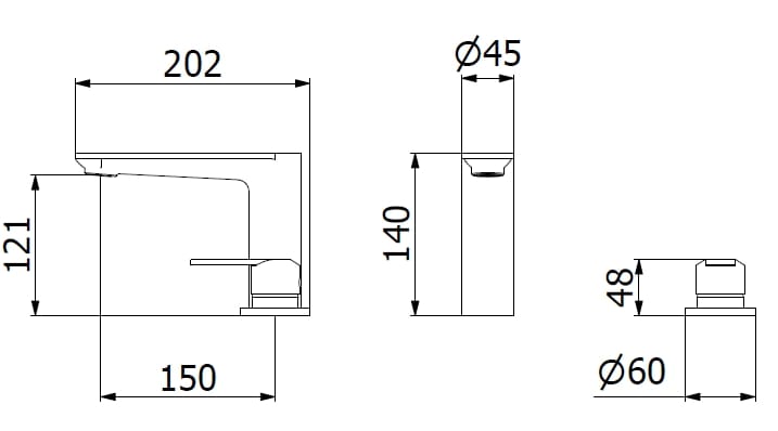 Смеситель для раковины с 2 отверстиями для пола с автоматическим сливом IB C-67 ARCH-00076966 - Вид №13