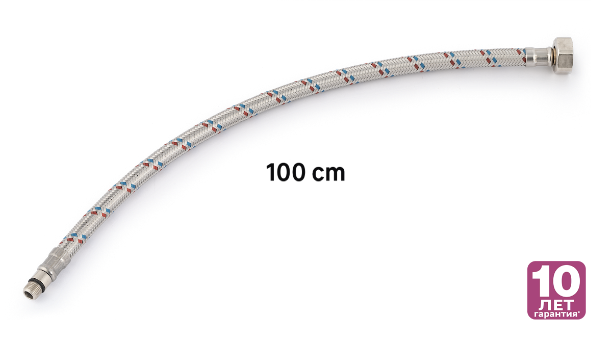 Гибкая подводка Equation для смесителей 100 см с металлической оплеткой 82661648 STLM-0033130 - Вид №1