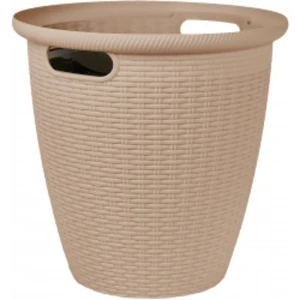 Кашпо Ingreen Rattan ø26.5 h27.5 см v6 л пластик молочный шоколад