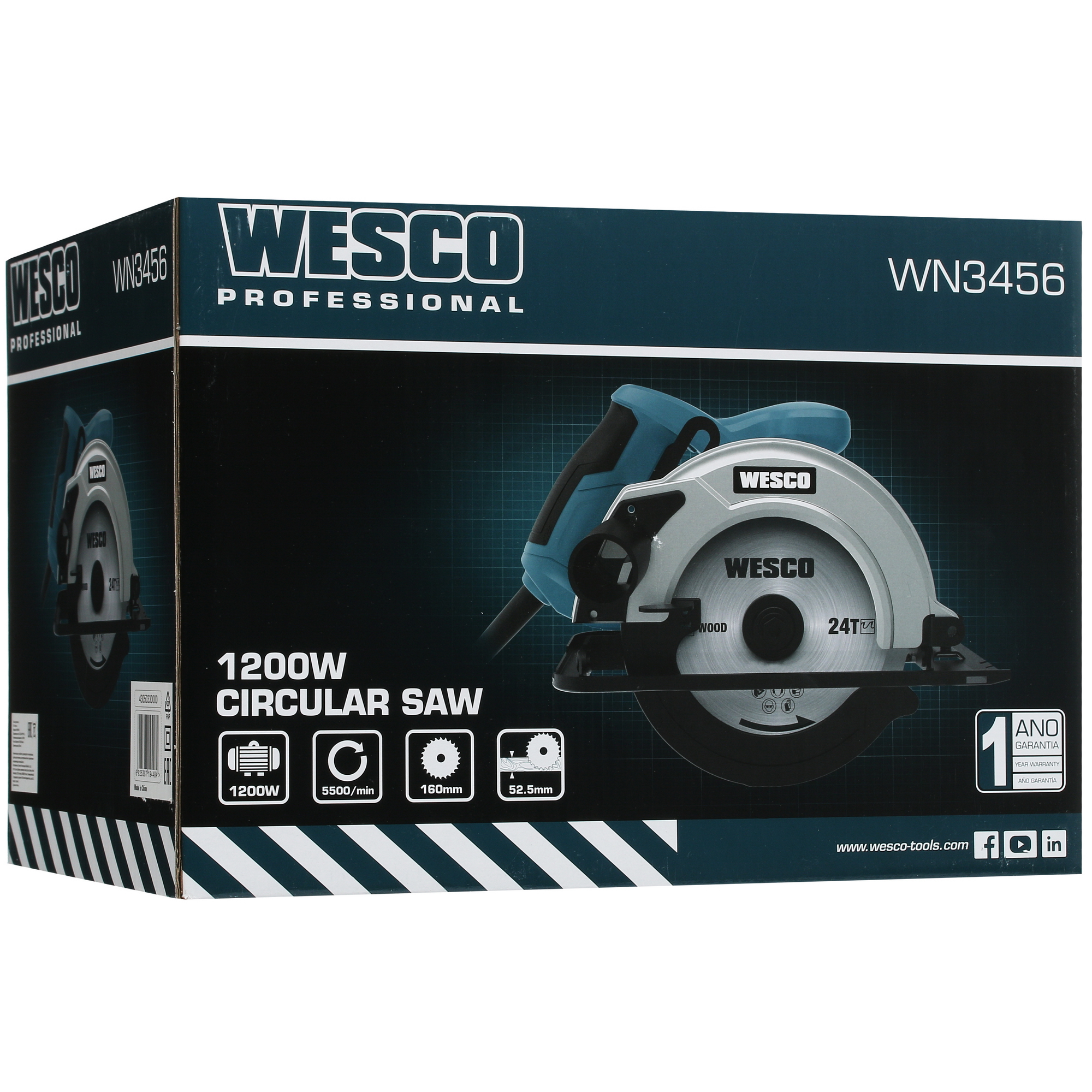 Пила дисковая Wesco WN3456 5094355 STDN-0013937 - Вид №9