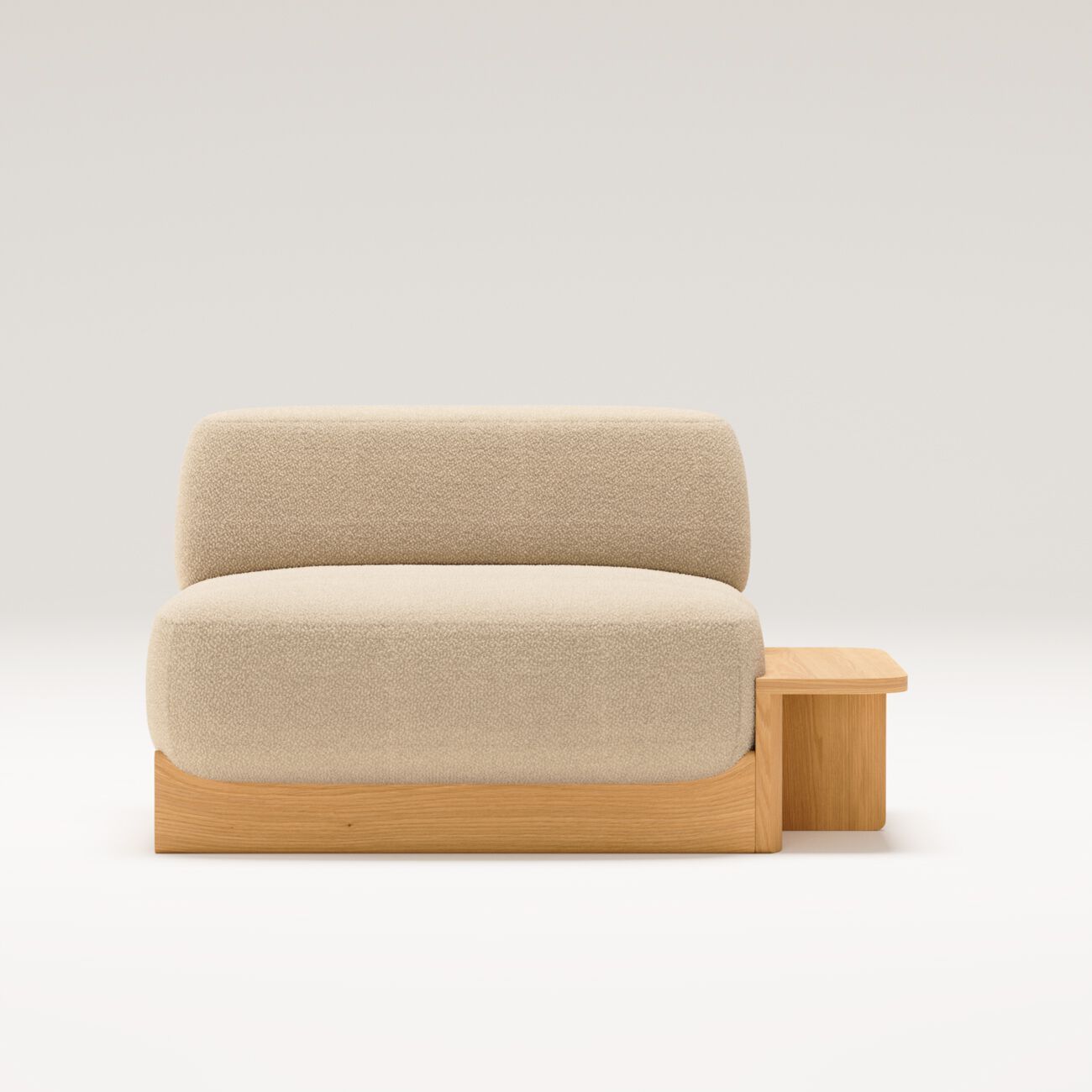 Угловой диван из ткани и дуба с шезлонгом Wewood купол ARCH-00078986 - Вид №16