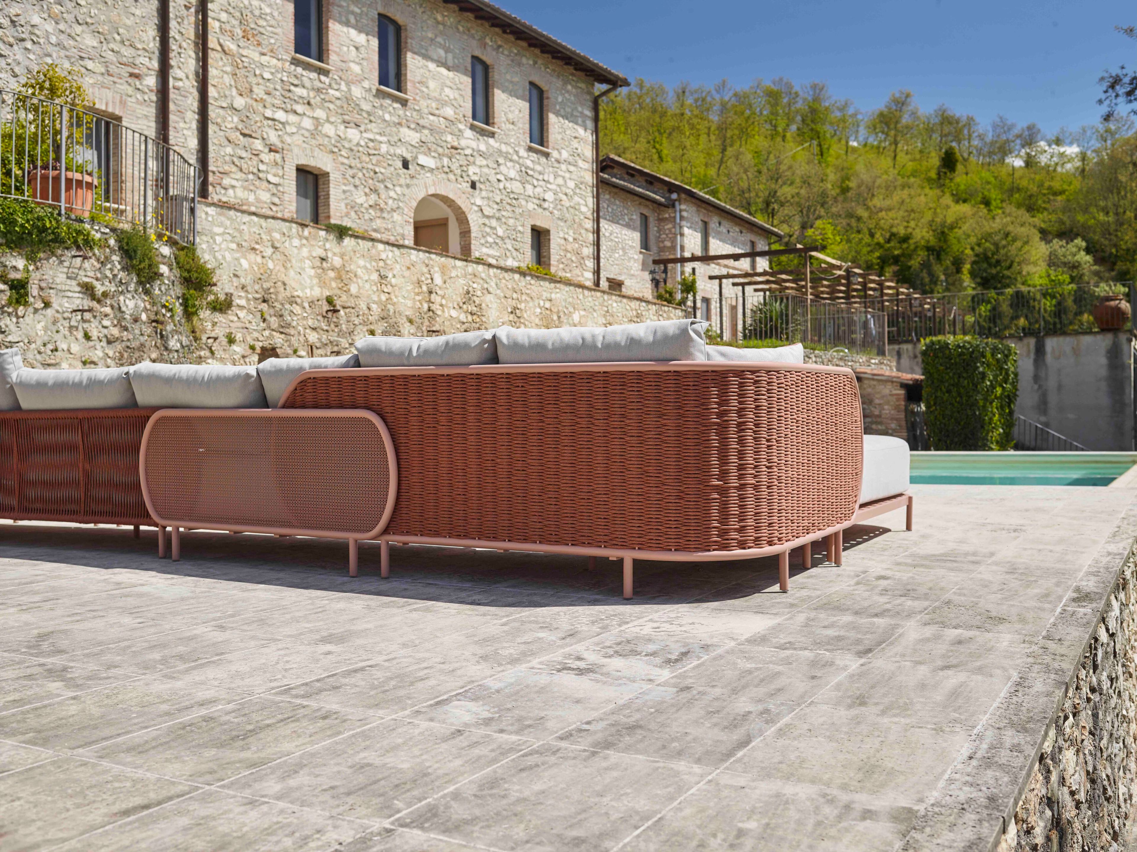 2-местный алюминиевый и Sunbrella® садовый диван YAAZ Ova ARCH-00035718 - Вид №6