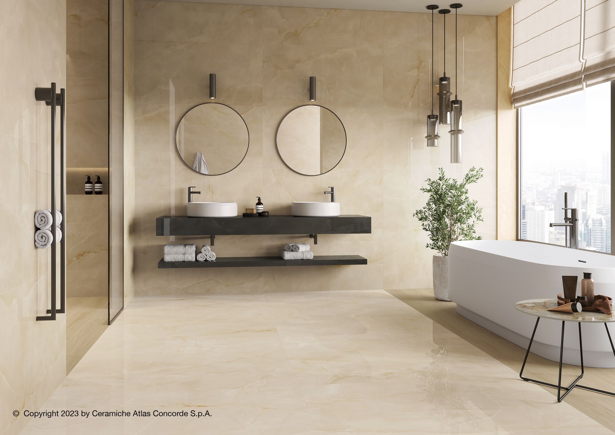 Напольное / керамогранит с эффектом оникса Atlas Concorde Marvel Onyx ARCH-00100320 - Вид №51