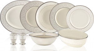 10667311 Lenox Сервиз столовый  Lenox "Чистый жемчуг" на 4 персоны 20 предметов Фарфор костяной