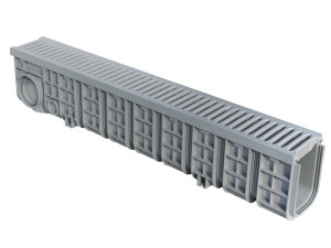Высокий модульный канал PP с решетками из ПВХ класса B125