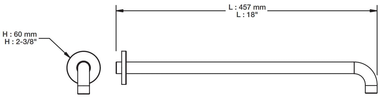 Настенный душ BARIL BRA-1812-02 ARCH-00135846 - Вид №2
