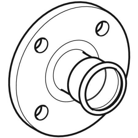 33739 Фланец Geberit Mapress из нержавеющей стали, PN 10/16, с прессовым соединением Geberit  - Вид №1