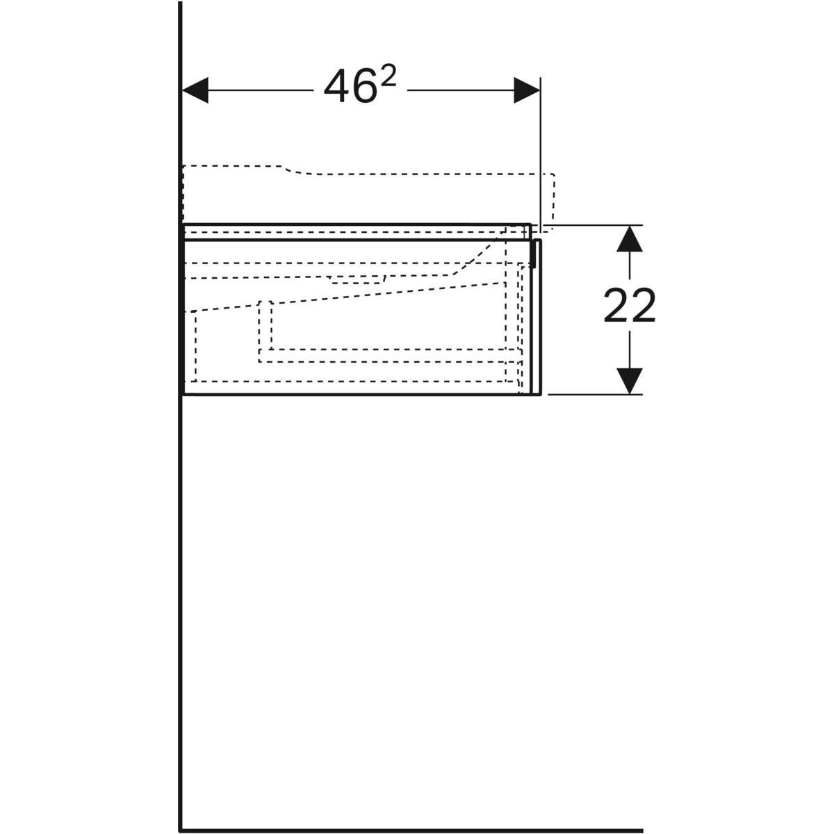Двойной подвесной умывальник с ящиками Geberit Xeno2 ARCH-00014308 - Вид №6