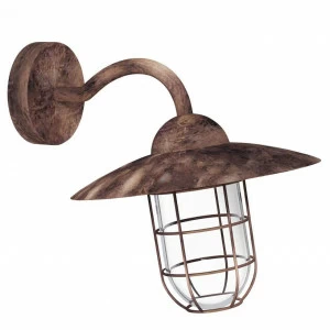 Уличный настенный светильник медный Eglo Melgoa 94863 EGLO ПОД СТАРИНУ, ФОНАРЬ 00-3897398 Медь