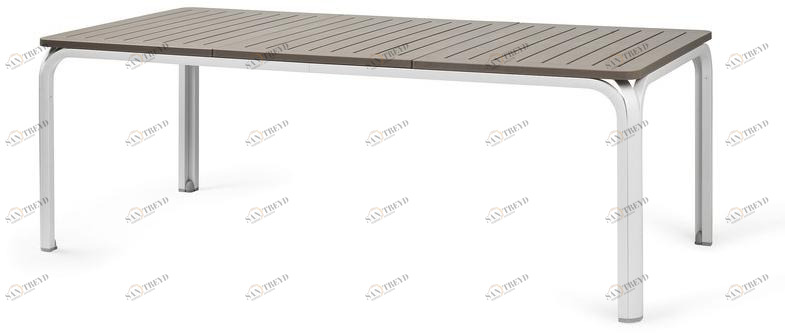 Nardi Садовый стол dureltop прямоугольной формы раздвижной Alloro sun-id-1355921