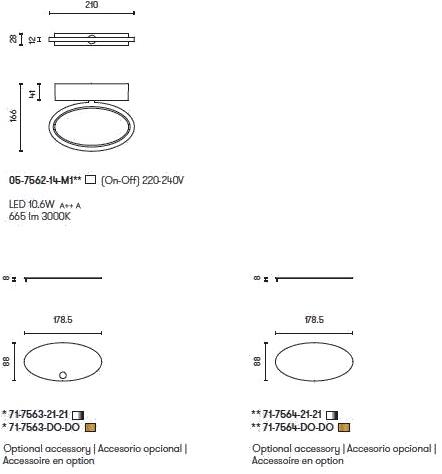 Grok Регулируемый светодиодный настенный светильник Ely 05-7562-14-m1 - Вид №7