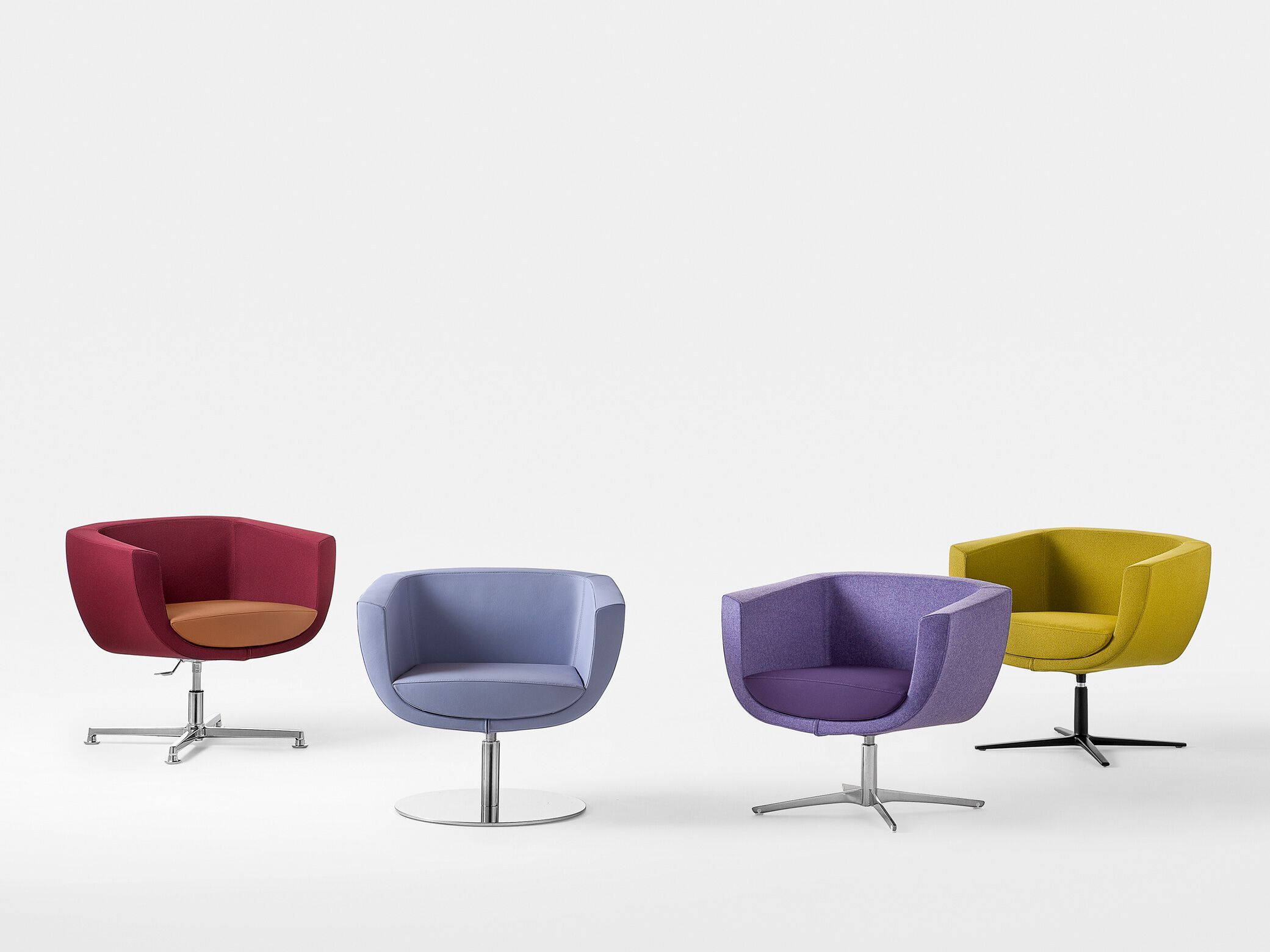 Кожаный поворотный стул с подлокотниками Kastel Koppa ARCH-00083151 - Вид №3