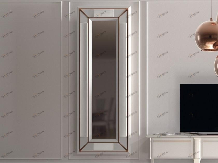 Vismara Design Прямоугольное настенное зеркало из дерева в раме Desire sun-id-1427016