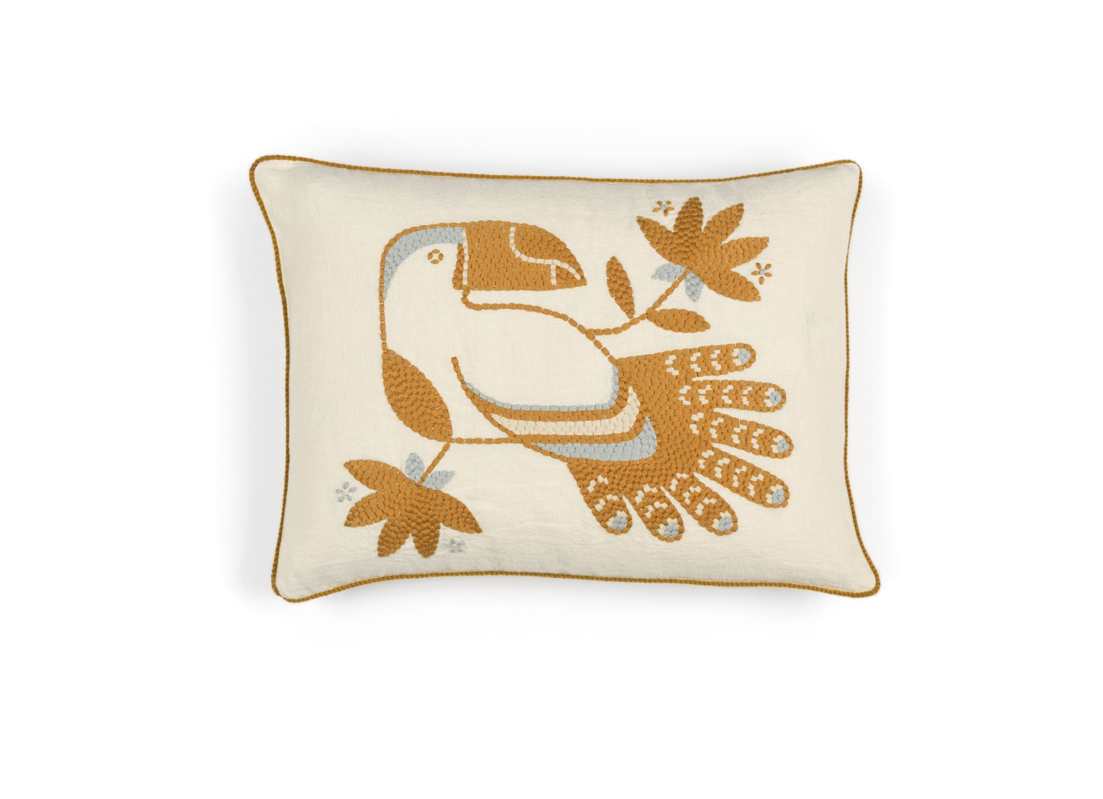 Льняная вышитая подушка Élitis CRISTOBAL ARCH-00048021 - Вид №3