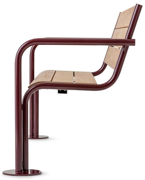 Nola Industrier Деревянная скамейка со спинкой Grow U17-16m/u17-16n - Вид №1