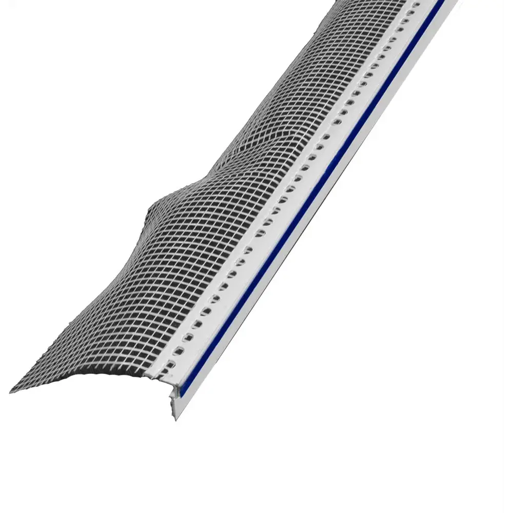 Профиль оконный примыкающий ПВХ Albes со стеклосеткой 9 мм STLM-2142092
