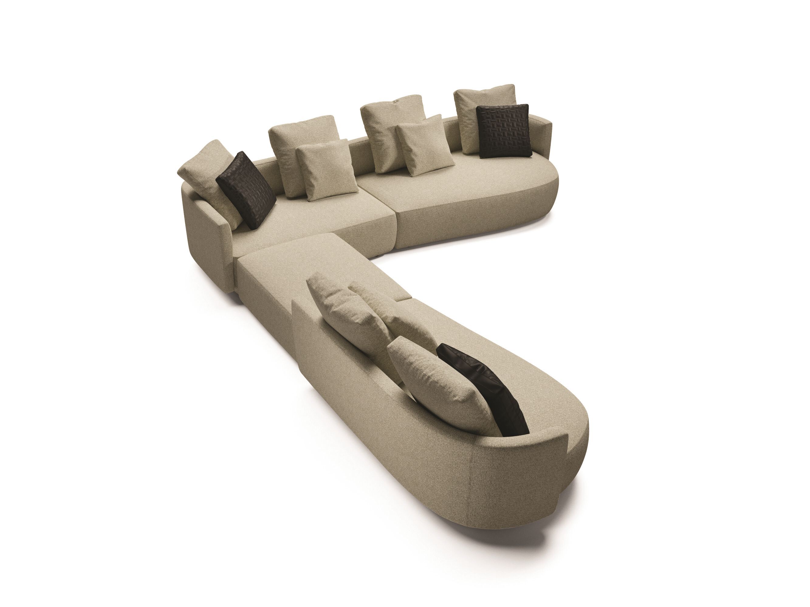 Модульный тканевый диван MisuraEmme Rosè ARCH-00066839 - Вид №7