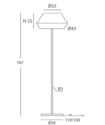Светодиодная напольная лампа ручной работы из веревки Olé Lighting Banyo ARCH-00092351 - Вид №2