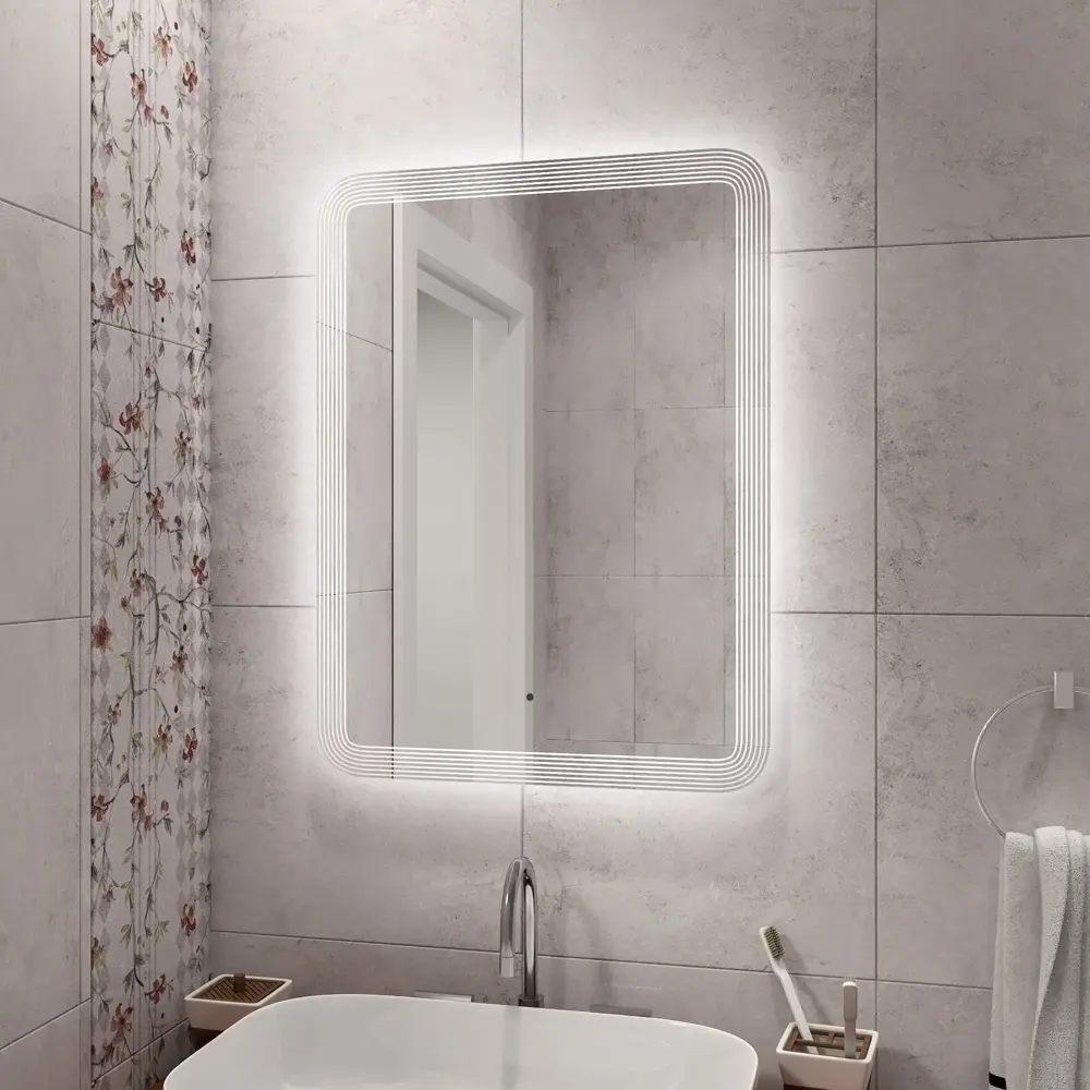 Зеркало для ванной Exotic с подсветкой 60x80 см 83569457 STLM-2084393 Santreyd - Вид №9