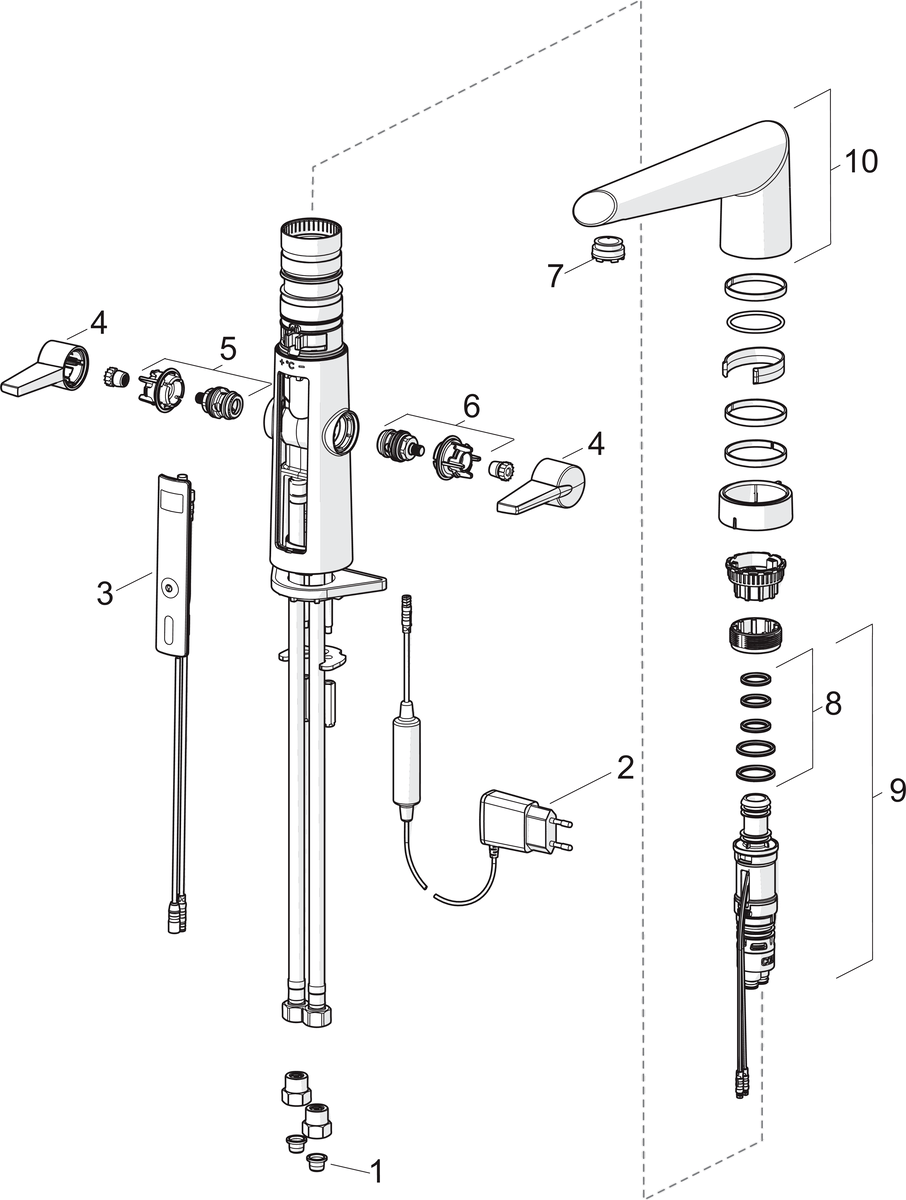 Oras 2722F Смеситель для кухни, 230/5 V 2722F Optima Хром  - Вид №5