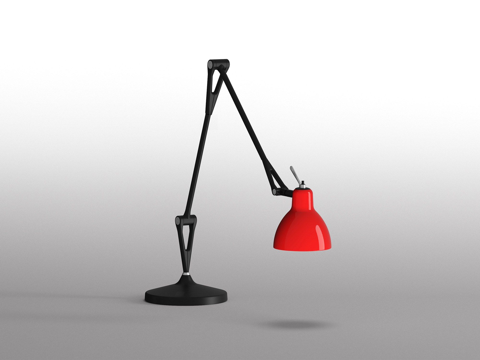 Стальная и стеклянная настольная лампа с гибкой рукояткой Rotaliana Luxy ARCH-00150142 - Вид №16