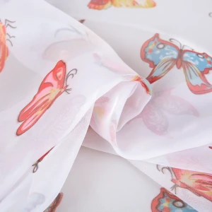 Вуаль «Бабочки», 280 см, цветы, цвет мультиколор