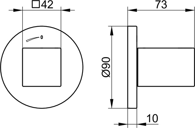 59041010001 Запорный вентиль DN 15 KEUCO Edition 90 - Вид №2