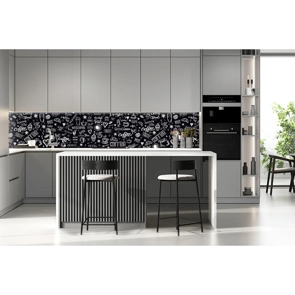 Листовая панель ПВХ Амари черный 3000x600x1 мм 1.8 м² 87765799 STLM-2169700 Santreyd  - Вид №3