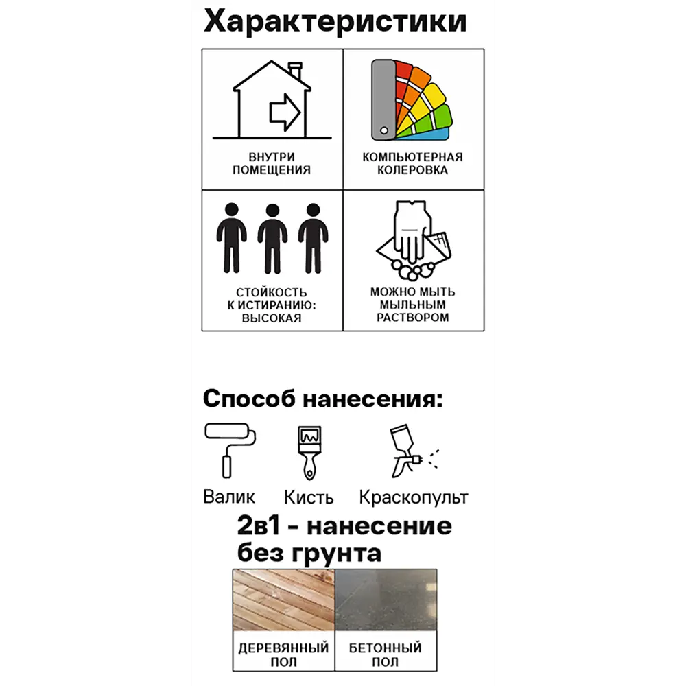 Краска для пола моющаяся Luxium Classic Colour полуматовая цвет белый база BW 2.5 л STLM-2157069 - Вид №1