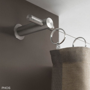 SSAL2080Set10SU104 Система натяжения кабеля в осевом направлении с угловой направляющей до 10 метров, среднее расстояние от стены или потолка PHOS